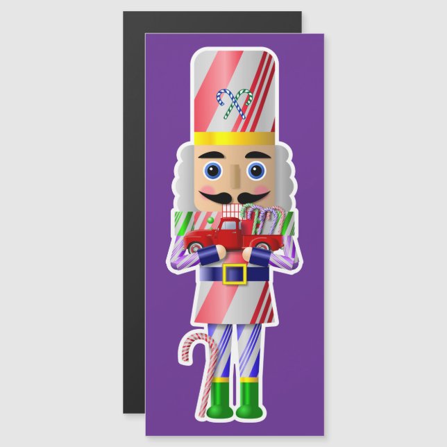 Candy Cane Nutcracker with Little Red Truck (Front/Back)