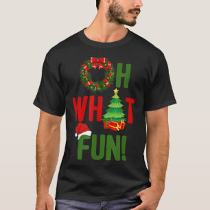 Candy Cane Oh What Fun Christmas gift for men wome T-Shirt