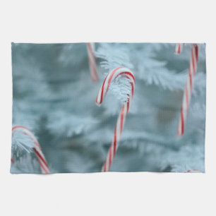 Candy Cane on Tree Kitchen Towel