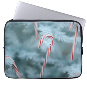 Candy Cane on Tree Laptop Sleeve