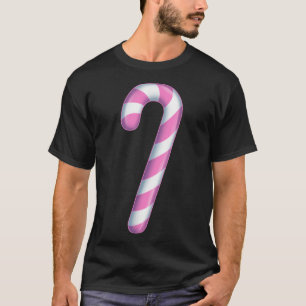 Candy Cane Pastel Goth Pink Christmas Candy Costum T-Shirt
