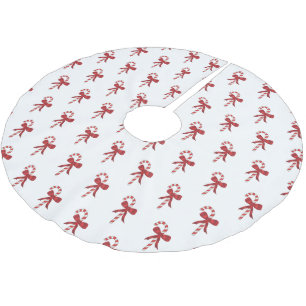 Candy Cane Pattern Christmas Tree Skirt