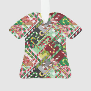 Candy Cane Pattern  Ornament