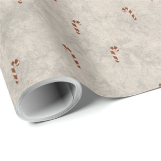 Candy Cane Pattern Wrapping Paper