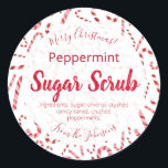 Candy Cane Peppermint Christmas Sugar Scrub Labels<br><div class="desc">Sugar scrubs are easy and inexpensive to make but leave the skin feeling luxuriously soft and nourished making it the ultimate Christmas gift! If you are looking for fun Christmas labels then these dancing candy canes will make the perfect label!</div>