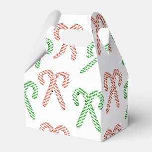 Candy cane/peppermint favor box