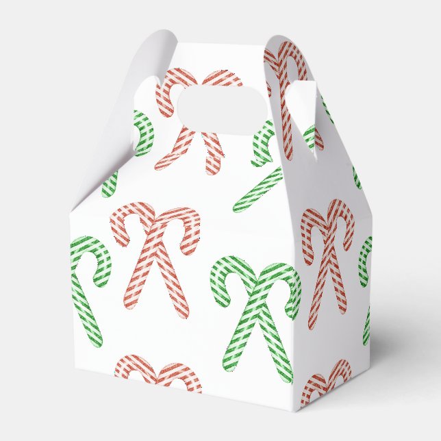 Candy cane/peppermint favor box (Back Side)