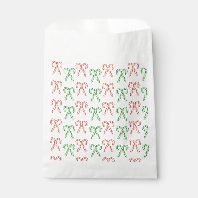 Candy cane/peppermint  favour bag (Front)