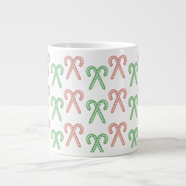 Candy cane/peppermint  large coffee mug (Front)