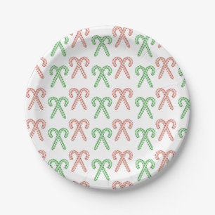 Candy cane/peppermint  paper plate