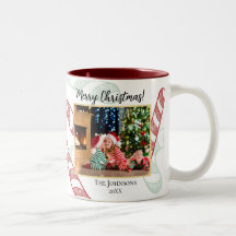 Candy Cane Peppermint Photo Christmas Red Green