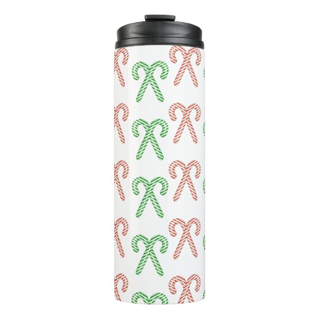 Candy cane/peppermint  thermal tumbler (Front)