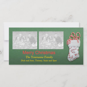 Candy Cane Photo Card