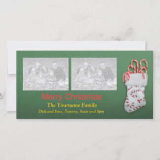 Candy Cane Photo Card