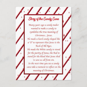 Candy Cane Post Card
