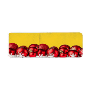 Candy Cane Red Christmas balls