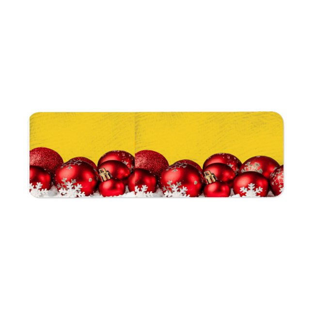 Candy Cane Red Christmas balls (Front)