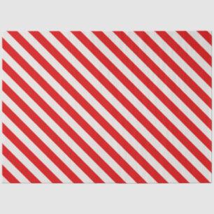 Candy Cane Red White Stripes Christmas Tissue Paper