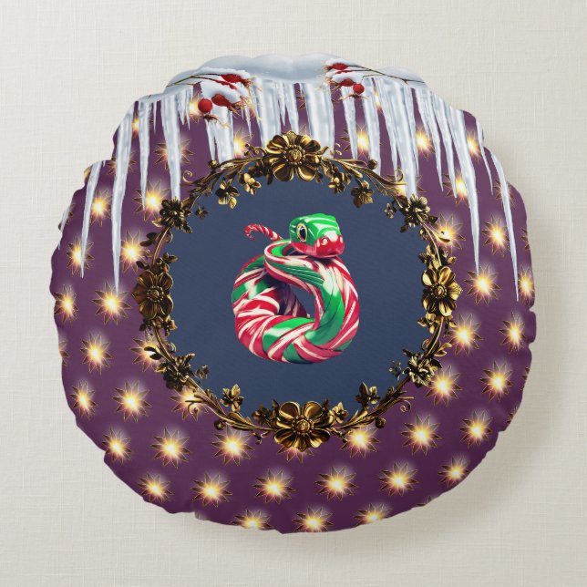 CANDY CANE SNAKE pillow (Front)