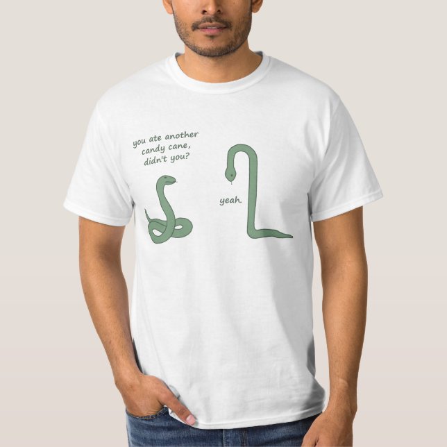 Candy Cane Snake T-Shirt (Front)