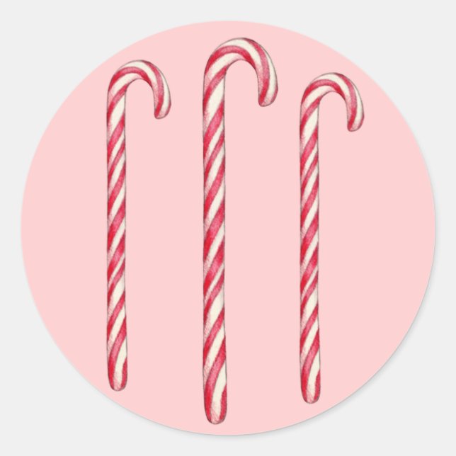 Candy Cane Sticker (Front)