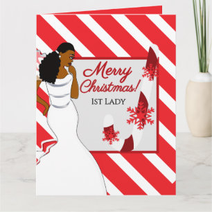 Candy Cane Stripe, 1st Lady Festive Christmas Card