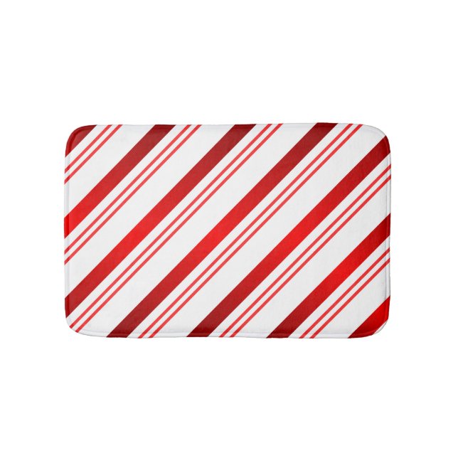 Candy Cane Stripe Bath Mat (Front)
