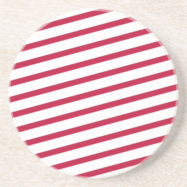 candy cane stripe coaster (Front)