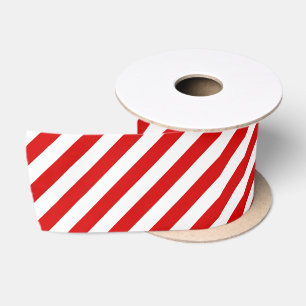 Candy Cane stripe Satin Ribbon