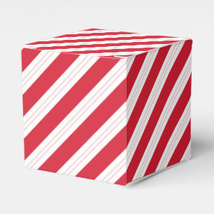 Candy Cane Striped Christmas Party Favor Gift Box