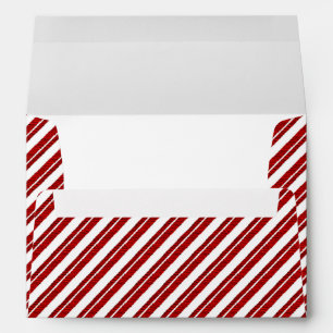 Candy Cane Striped Holiday Envelopes