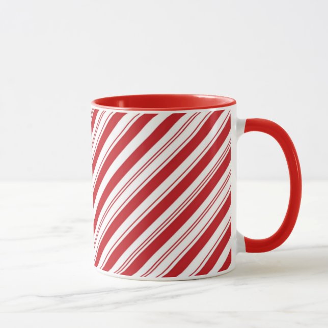 Candy Cane Striped Mug (Right)