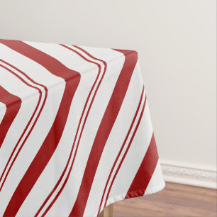 Candy Cane Striped Tablecloth