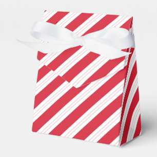 Candy Cane Striped Tent Christmas Party Favor Box