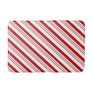 Candy Cane Stripes Bath Mat