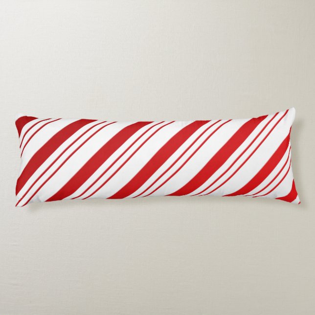 Candy Cane Stripes Body Pillow (Back)