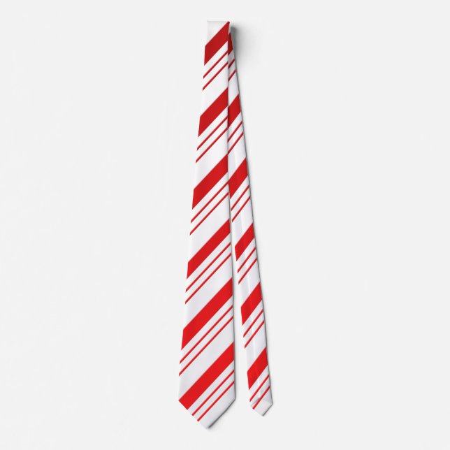 Candy Cane Stripes Christmas Tie (Front)