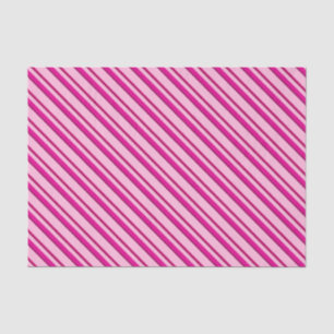 Candy Cane Stripes in Peppermint Pink Tissue Paper