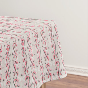 Candy Cane Stripes Peppermints Tablecloth