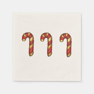 Candy Cane Sugar Cookie Christmas Peppermint Napkin