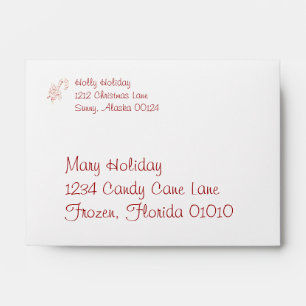 Candy Cane Swirls Envelopes