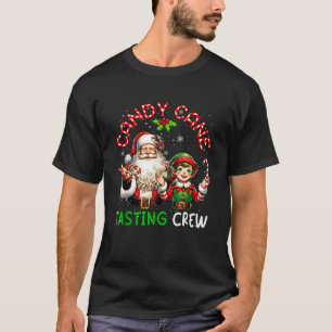 Candy Cane Tasting Crew Christmas Candies Lover Sa T-Shirt