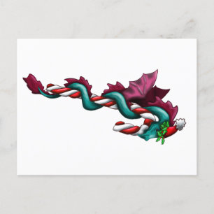 Candy Cane Thief Postcard