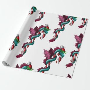 Candy Cane Thief Wrapping Paper