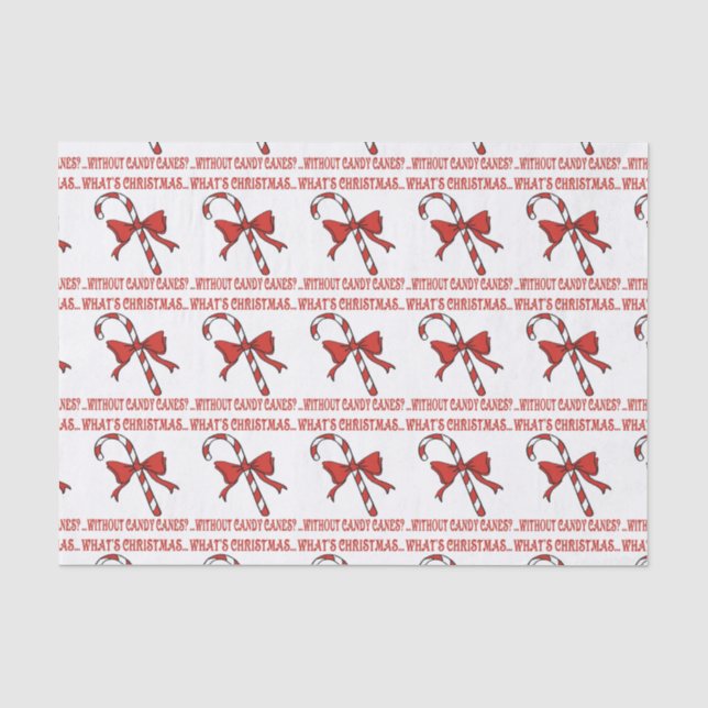 Candy Cane Tissue Paper (Front)