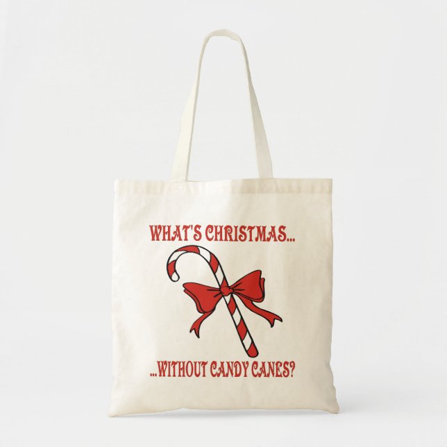 Candy Cane Tote Bag (Front)