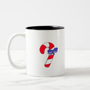Candy cane Two-Tone coffee mug