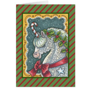 CANDY CANE UNICORN DE CHRISTMAS, HOLIDAY PONY FANT