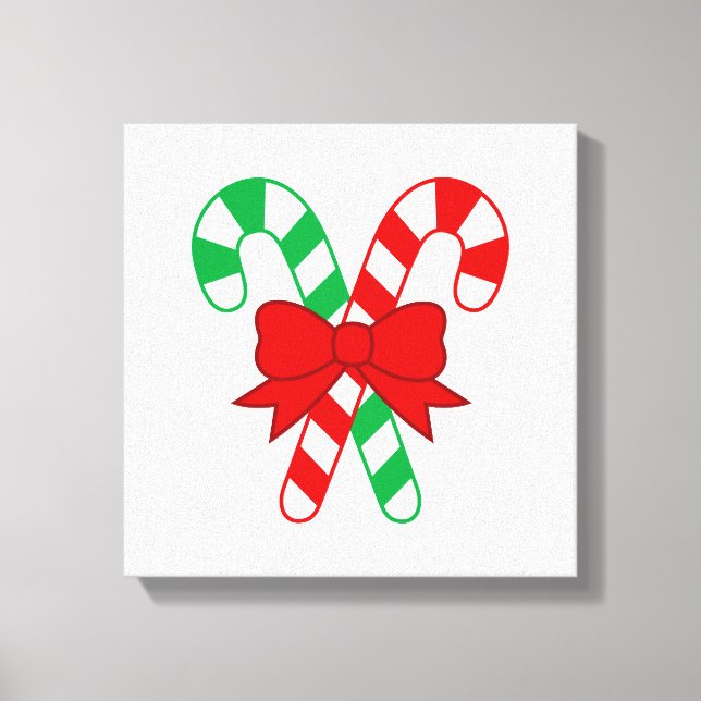 Candy Cane Wrapped Canvas (Front)