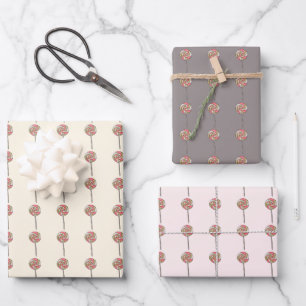 Candy cane wrapping paper. Gift wrapping.  Paper Sheet